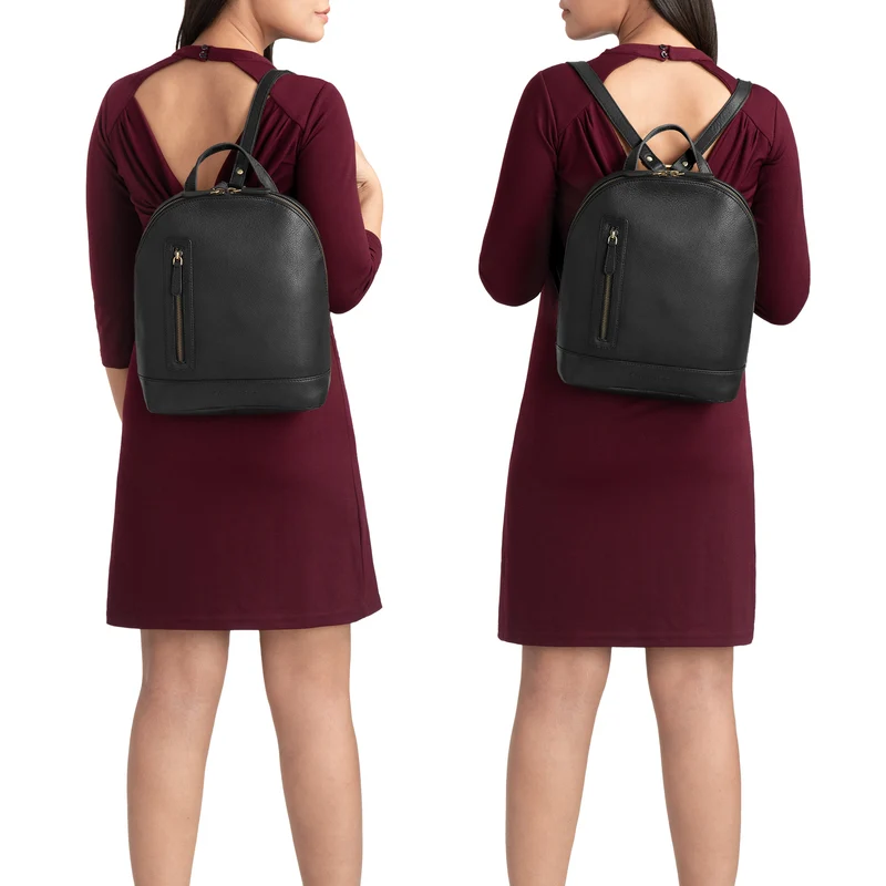 B-WARE "Reed" Lederrucksack Damen Klein