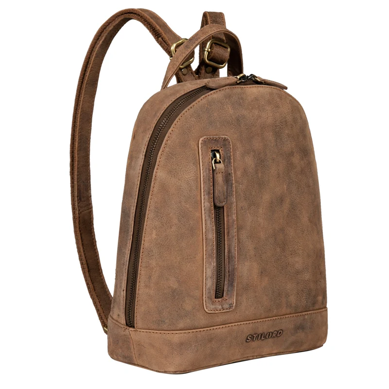 B-WARE "Reed" Lederrucksack Damen Klein