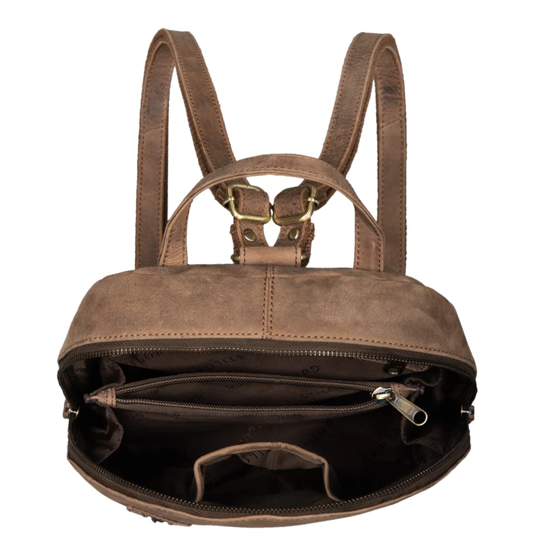 B-WARE "Reed" Lederrucksack Damen Klein