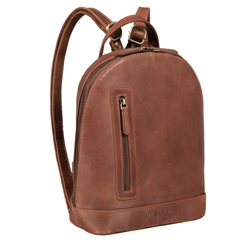 B-WARE "Reed" Lederrucksack Damen Klein