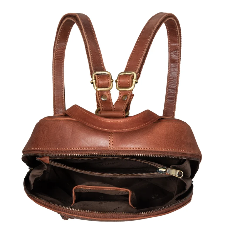 B-WARE "Reed" Lederrucksack Damen Klein