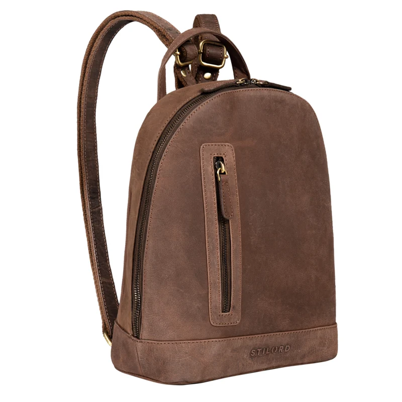 B-WARE "Reed" Lederrucksack Damen Klein