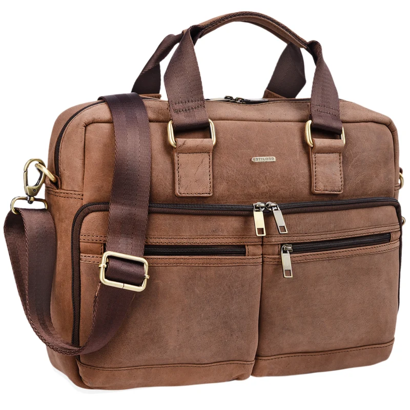 B-WARE "Vito" Vintage Businesstasche Leder Herren Damen