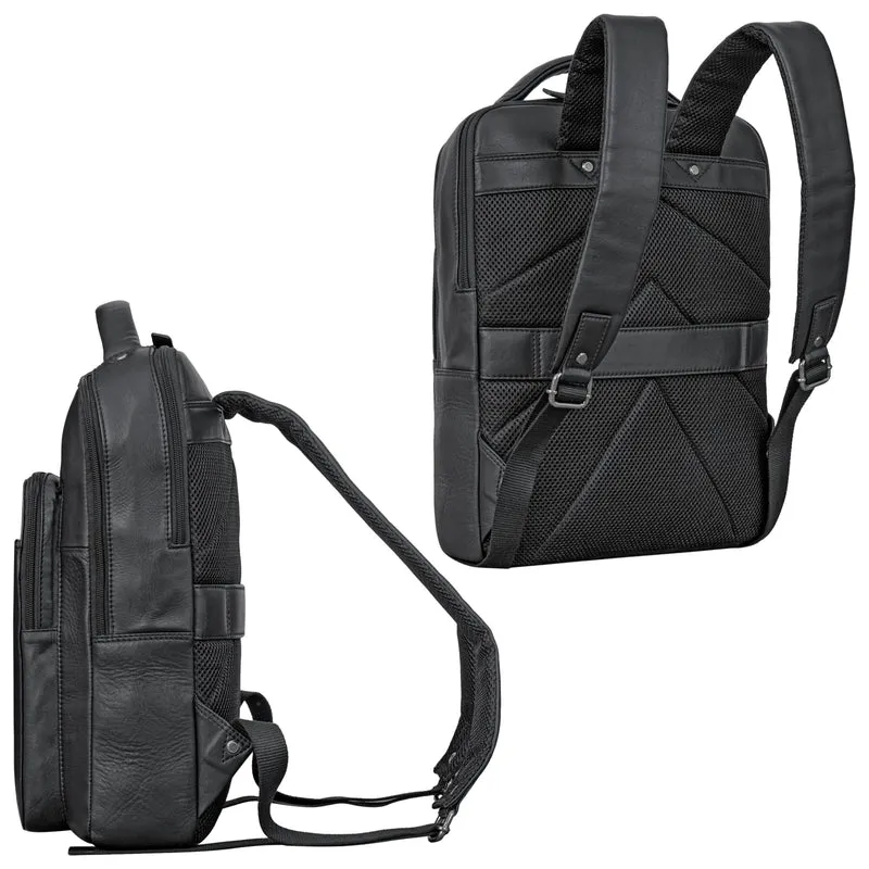 "Nicky" Laptoprucksack 13 Zoll aus echtem Leder Mittel-Groß Unisex