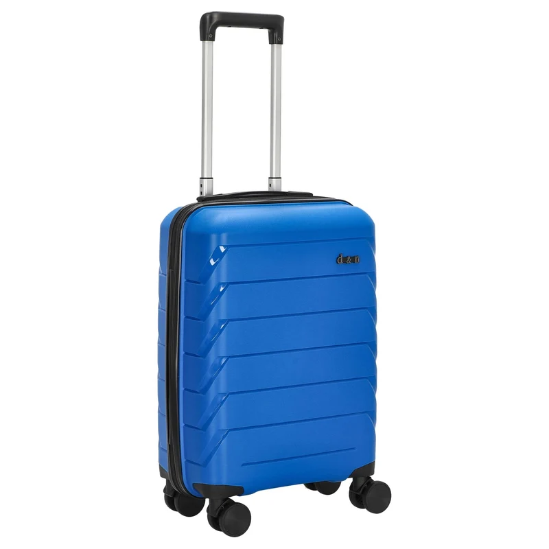D&N Travel Line 4100 - 4-Rollen-Kabinentrolley S 54 cm (blau)