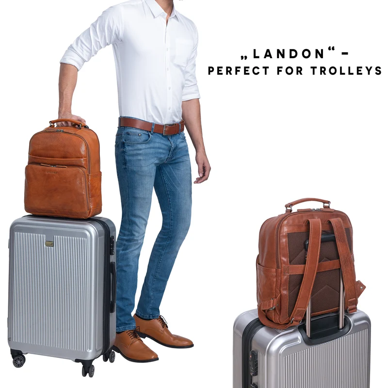 "Landon" Vintage Laptop Rucksack