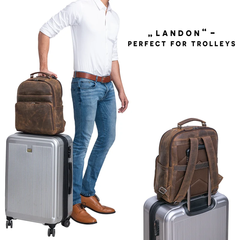 "Landon" Vintage Laptop Rucksack