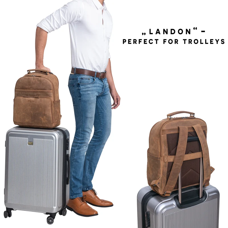 "Landon" Vintage Laptop Rucksack