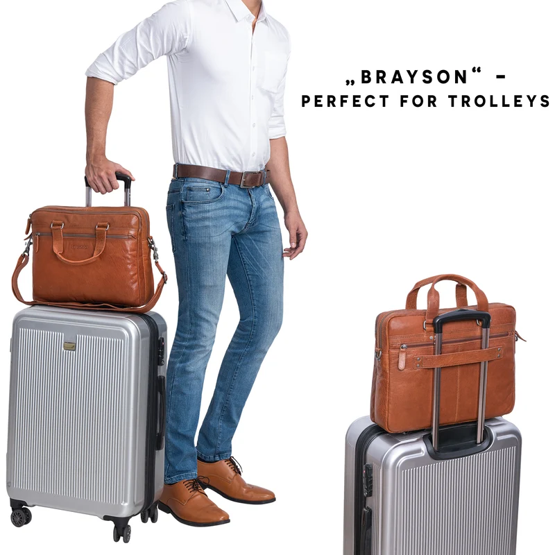 "Brayson" Businesstasche 15 Zoll Leder