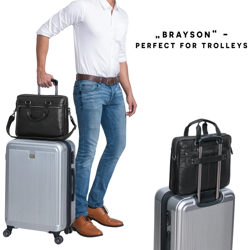 "Brayson" Businesstasche 15 Zoll Leder