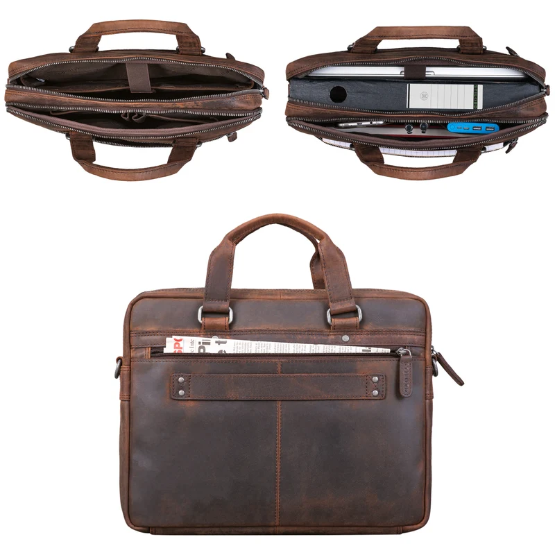 "Brayson" Businesstasche 15 Zoll Leder