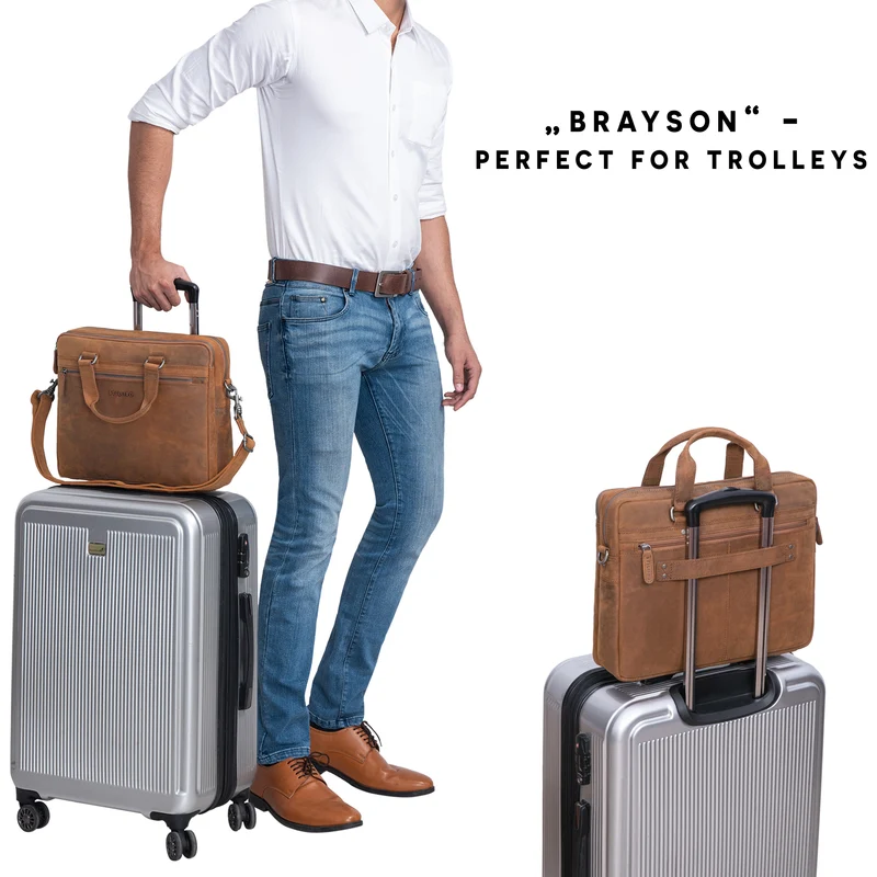 "Brayson" Businesstasche 15 Zoll Leder