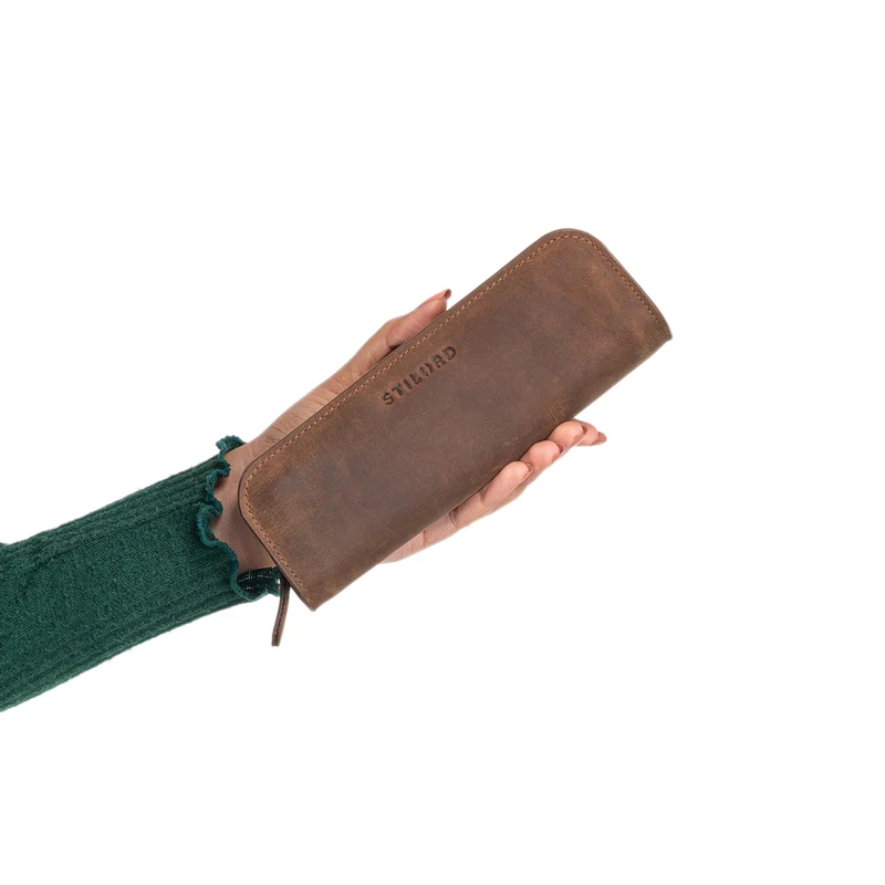 "Alfie" Leder Mäppchen Vintage