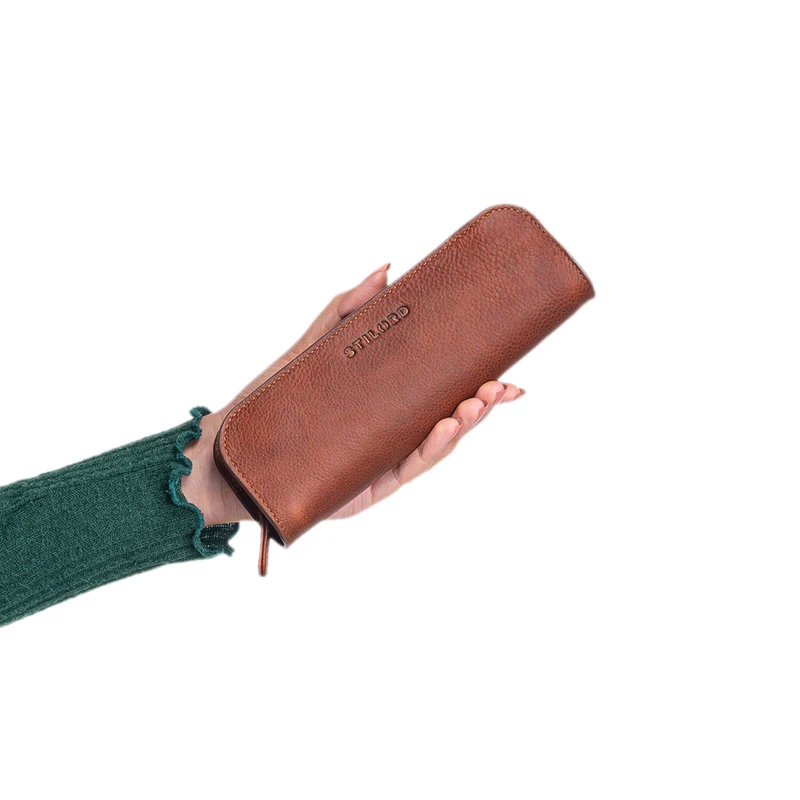 "Alfie" Leder Mäppchen Vintage