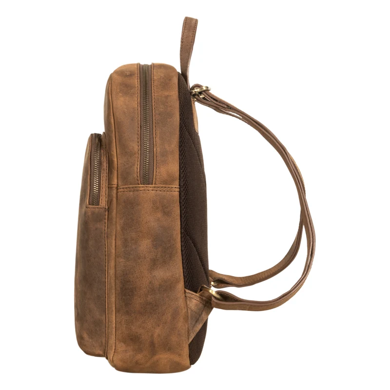 "Jona" Lederrucksack mit Laptopfach 15,6 Zoll Echtleder Herren / Damen
