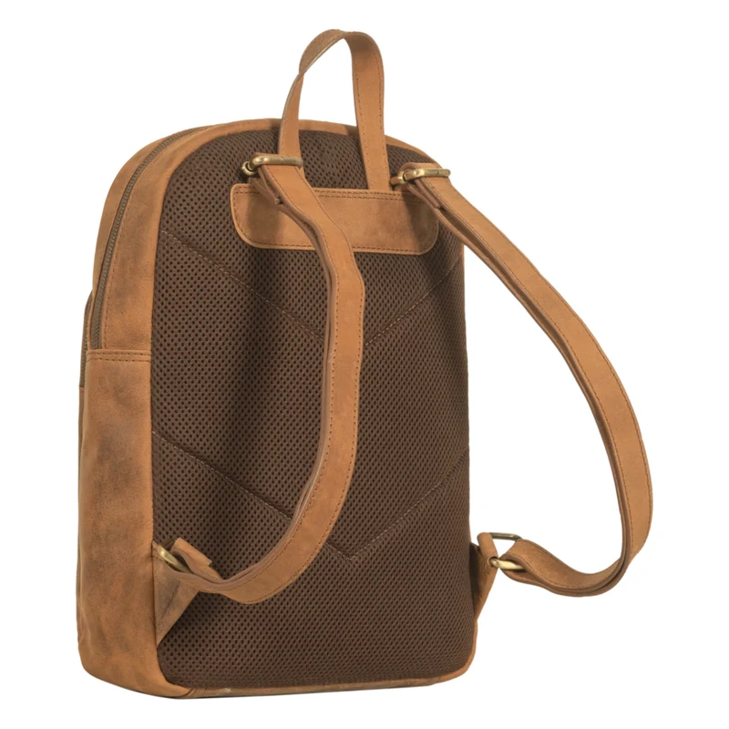 "Jona" Lederrucksack mit Laptopfach 15,6 Zoll Echtleder Herren / Damen