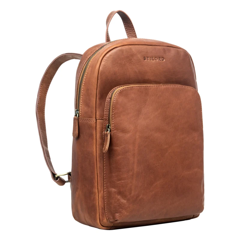 "Jona" Lederrucksack mit Laptopfach 15,6 Zoll Echtleder Herren / Damen