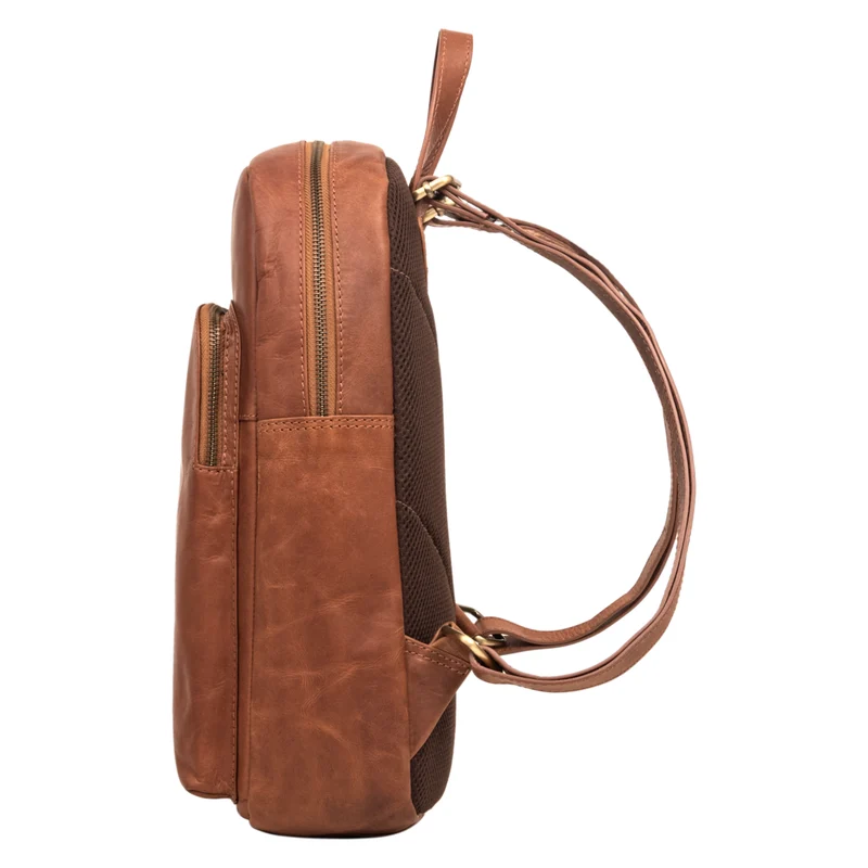 "Jona" Lederrucksack mit Laptopfach 15,6 Zoll Echtleder Herren / Damen