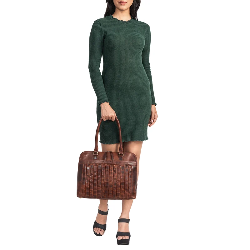 "Jocelyn" Leder Handtasche Damen mittelgroß für 10 - 11 Zoll Tablets