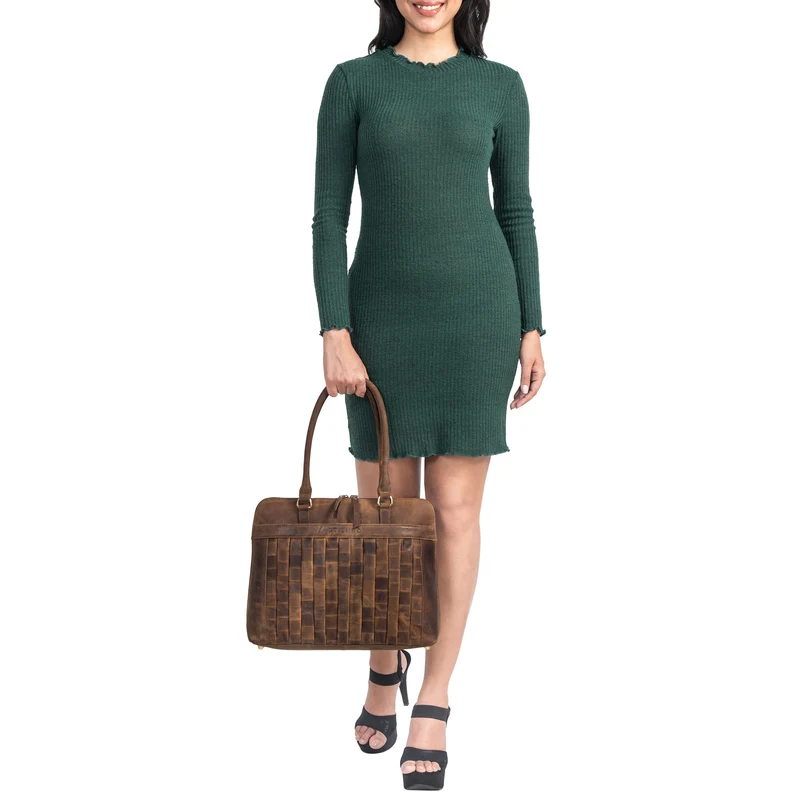 "Jocelyn" Leder Handtasche Damen mittelgroß für 10 - 11 Zoll Tablets
