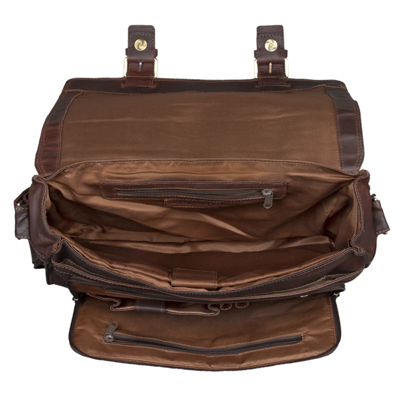 B-WARE "Kai" Messenger Laptop-Tasche Leder