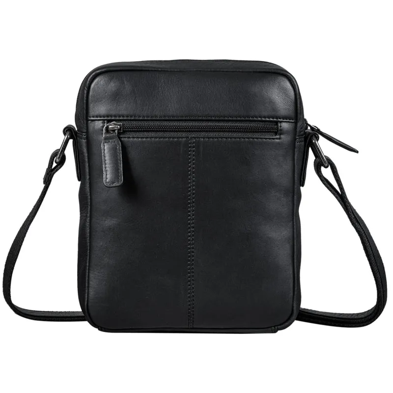 "Vittorio" Moderne Vintage Herrentasche zum Umhängen klein Echtleder