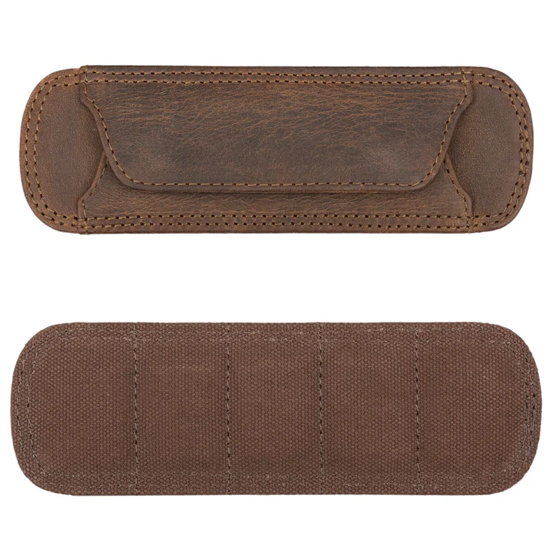 Schulterpolster Leder mit Druckknöpfen