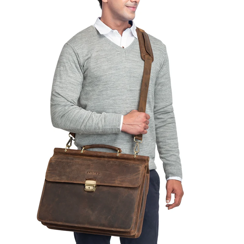 Schulterpolster Leder mit Druckknöpfen