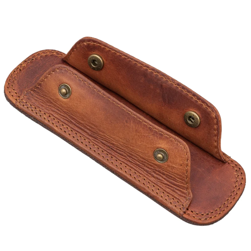 Schulterpolster Leder mit Druckknöpfen