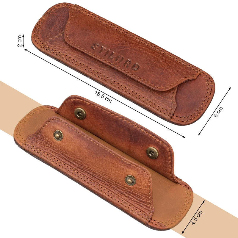 Schulterpolster Leder mit Druckknöpfen