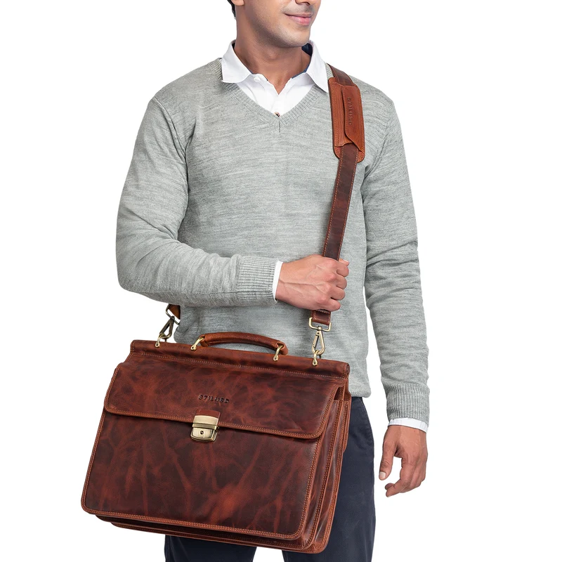 Schulterpolster Leder mit Druckknöpfen