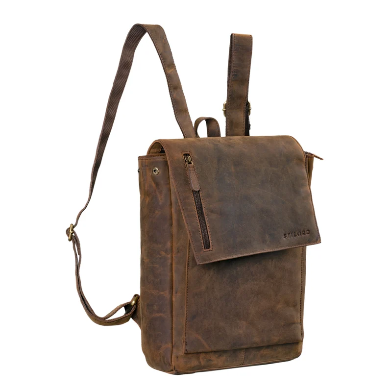 B-WARE "Simon" Daypack Rucksack Leder Vintage
