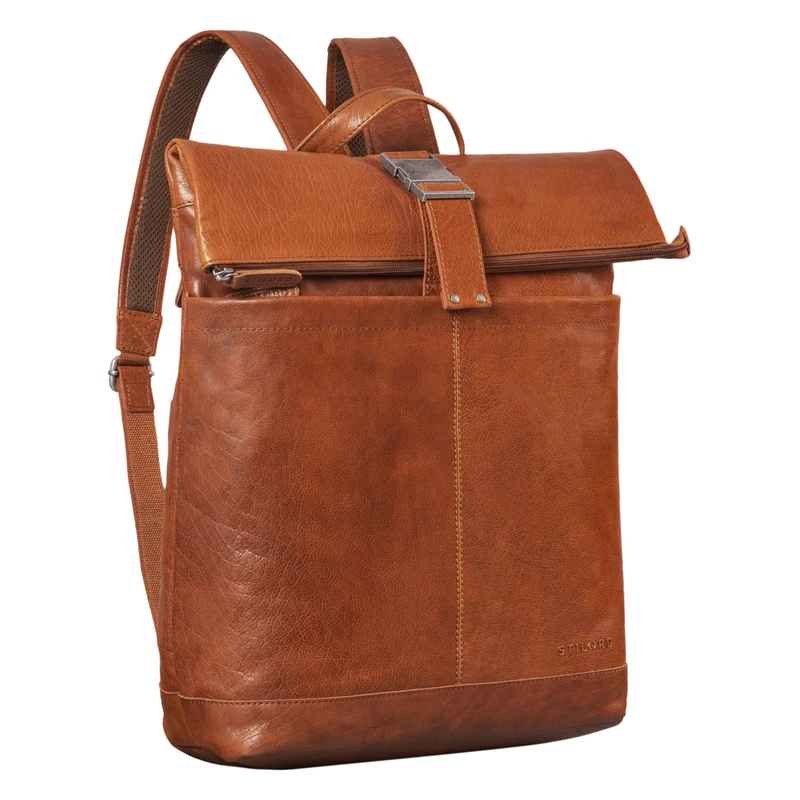 STILORD "Hudson" Rolltop Rucksack Leder