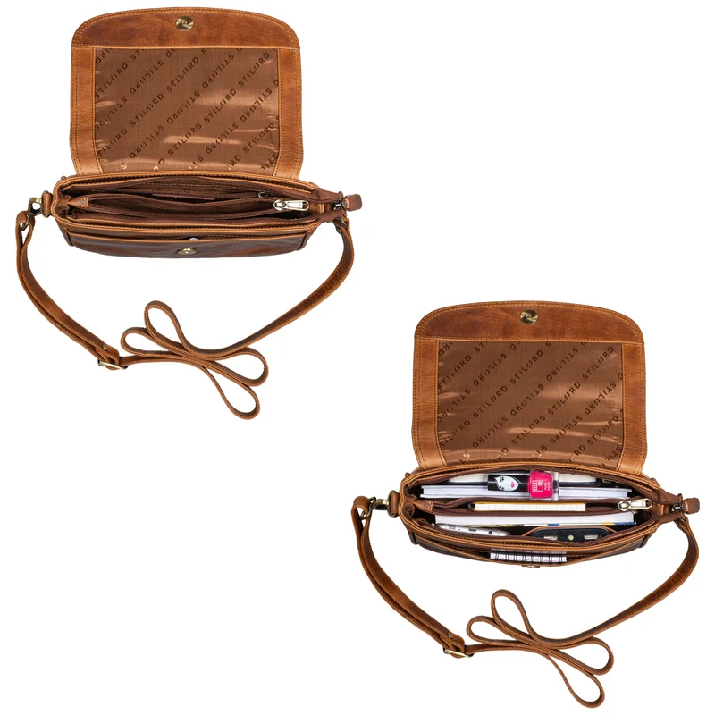 "Aisha" Vintage Handtasche Damen Leder