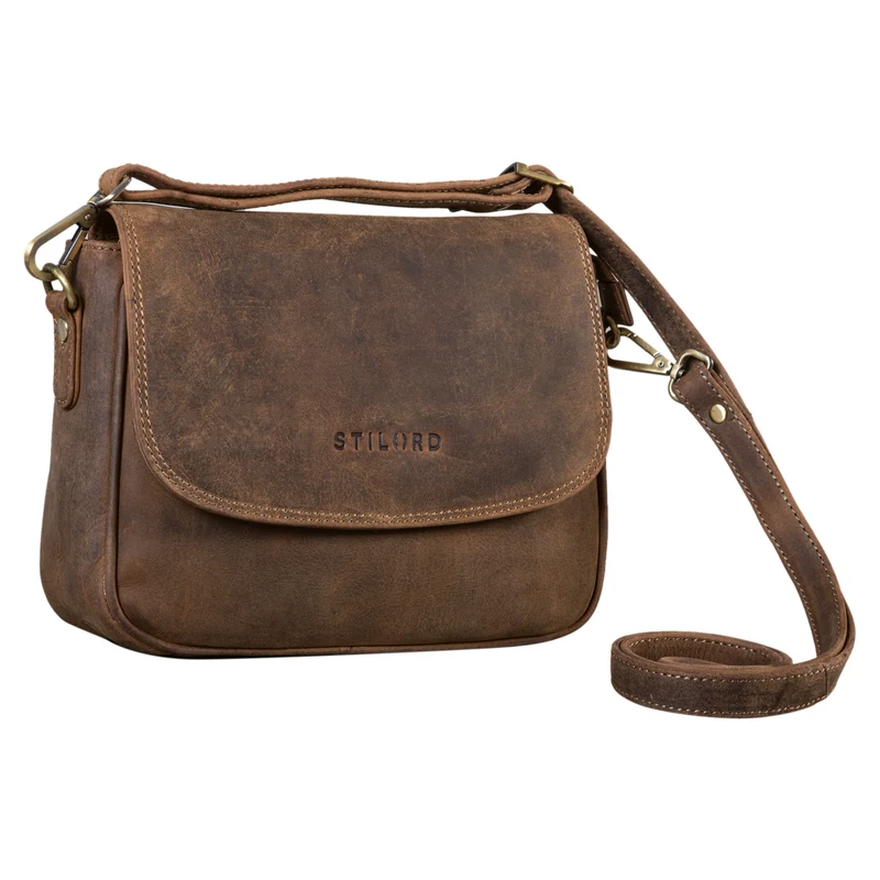 "Aisha" Vintage Handtasche Damen Leder