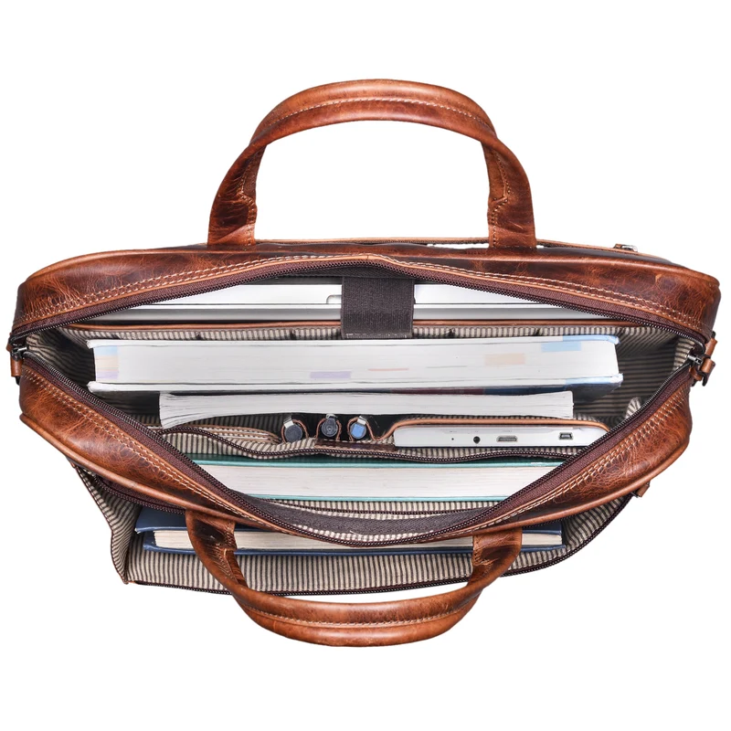 B-WARE Vintage Businesstasche Leder