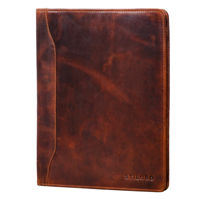 B-WARE "Scott" Vintage Dokumentenmappe Echtes Leder