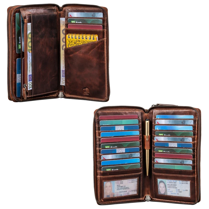 "Kieran" Reisebrieftasche Leder