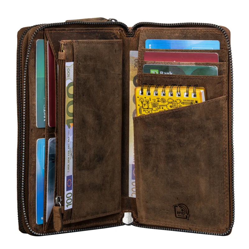 "Kieran" Reisebrieftasche Leder