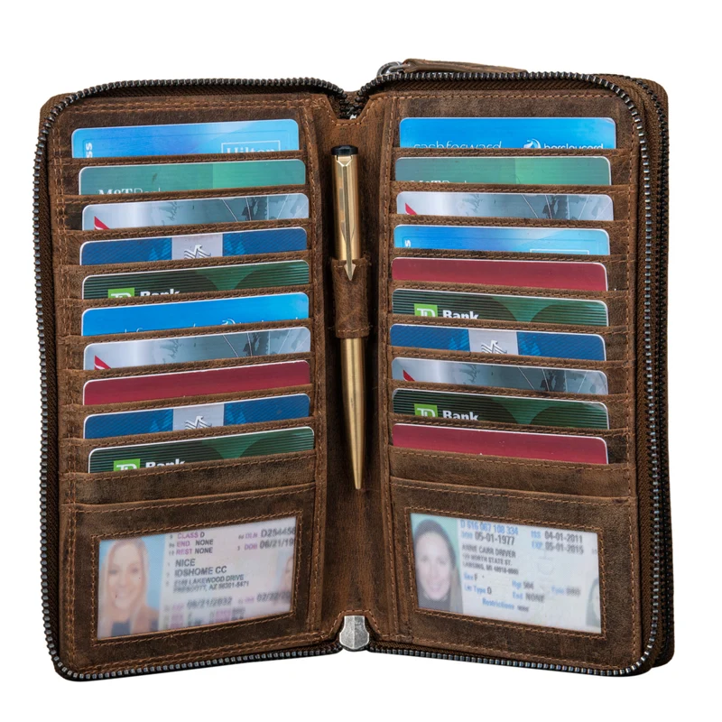 "Kieran" Reisebrieftasche Leder