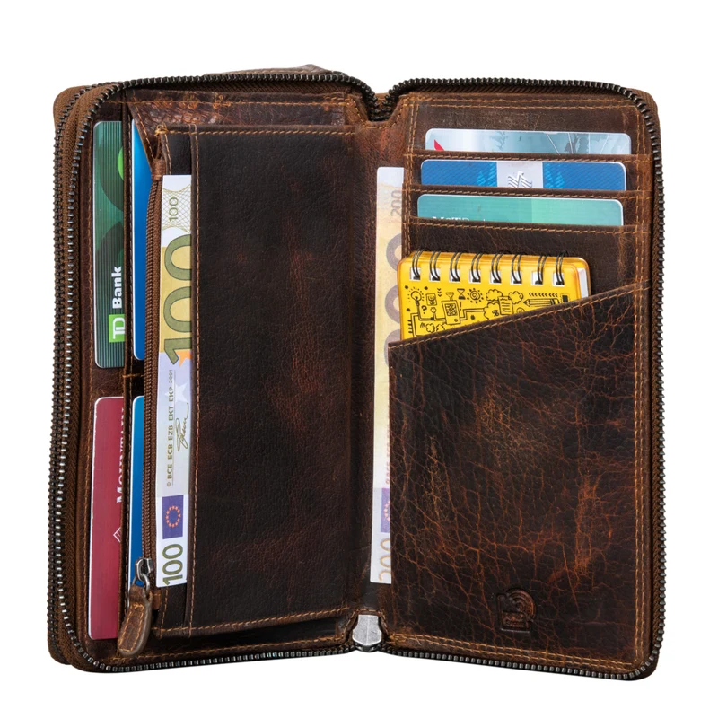 "Kieran" Reisebrieftasche Leder