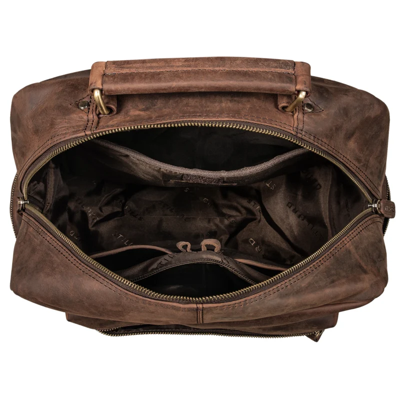 "Isa" Business-Rucksack Herren Leder Laptop-Rucksack Damen 19 Zoll