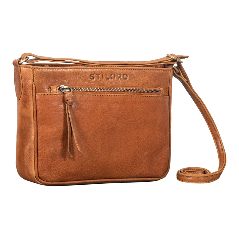 "Lilia" 2-in-1 Umhängetasche Damen Leder Kleine Handtasche elegant