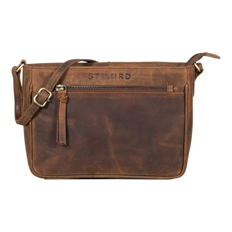 "Lilia" 2-in-1 Umhängetasche Damen Leder Kleine Handtasche elegant
