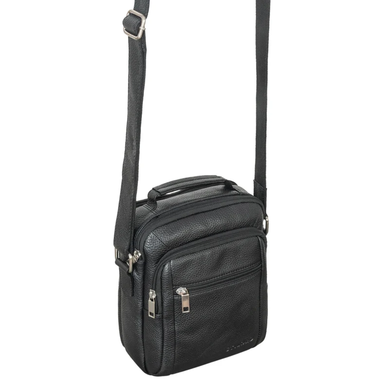 "Lucky" Umhängetasche Herren Klein Leder Handtasche
