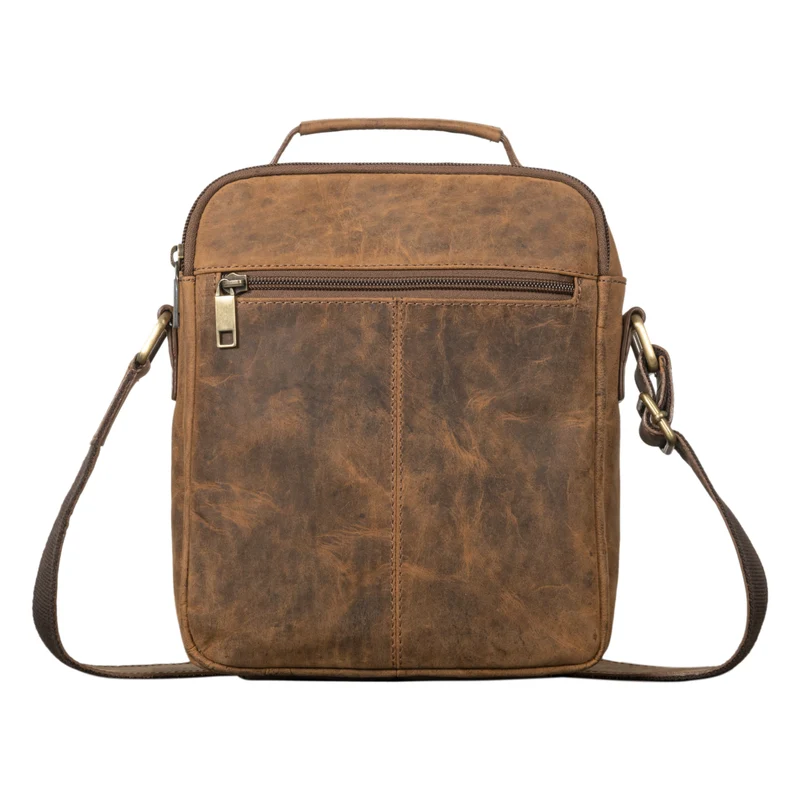 "Lucky" Umhängetasche Herren Klein Leder Handtasche