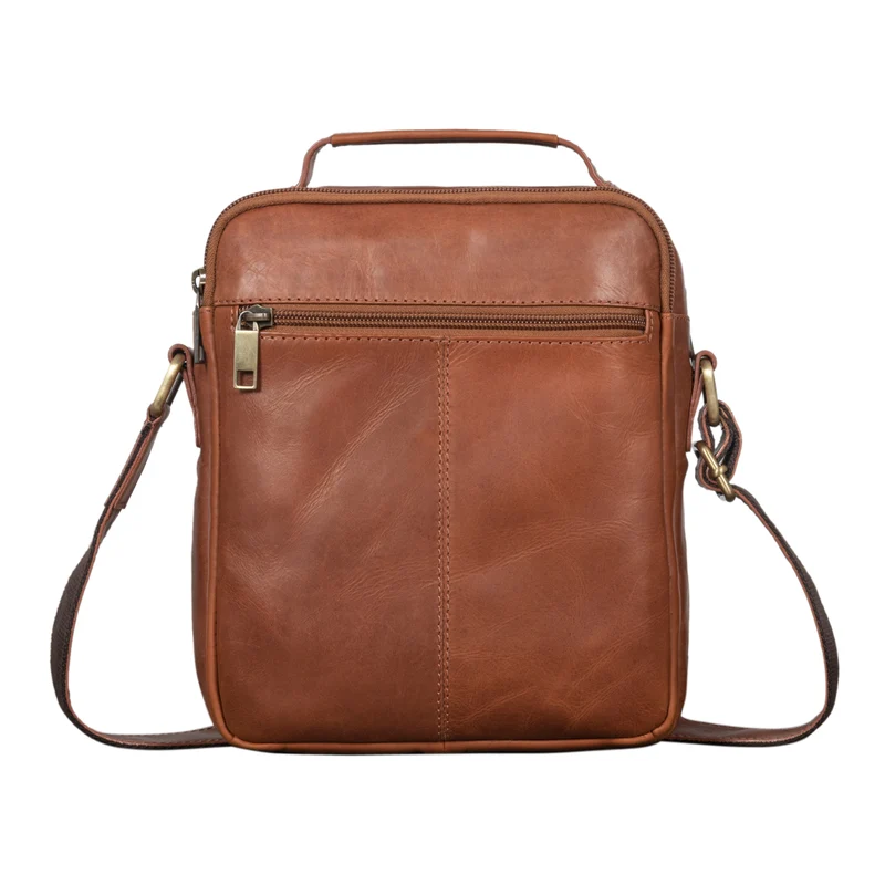 "Lucky" Umhängetasche Herren Klein Leder Handtasche