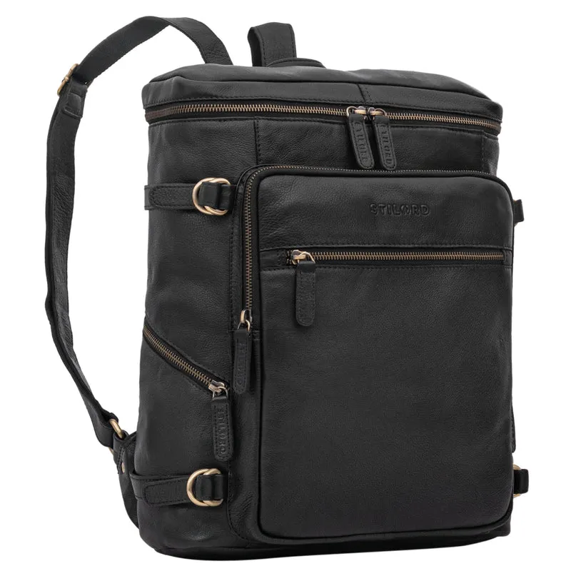 "Alvar" Businessrucksack Laptop-Fach 15.6 Zoll Herren Damen Echtleder