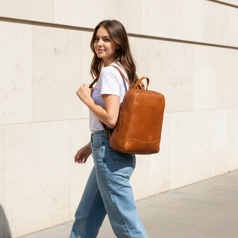 "Maxime" Kleiner Leder Daypack für Damen