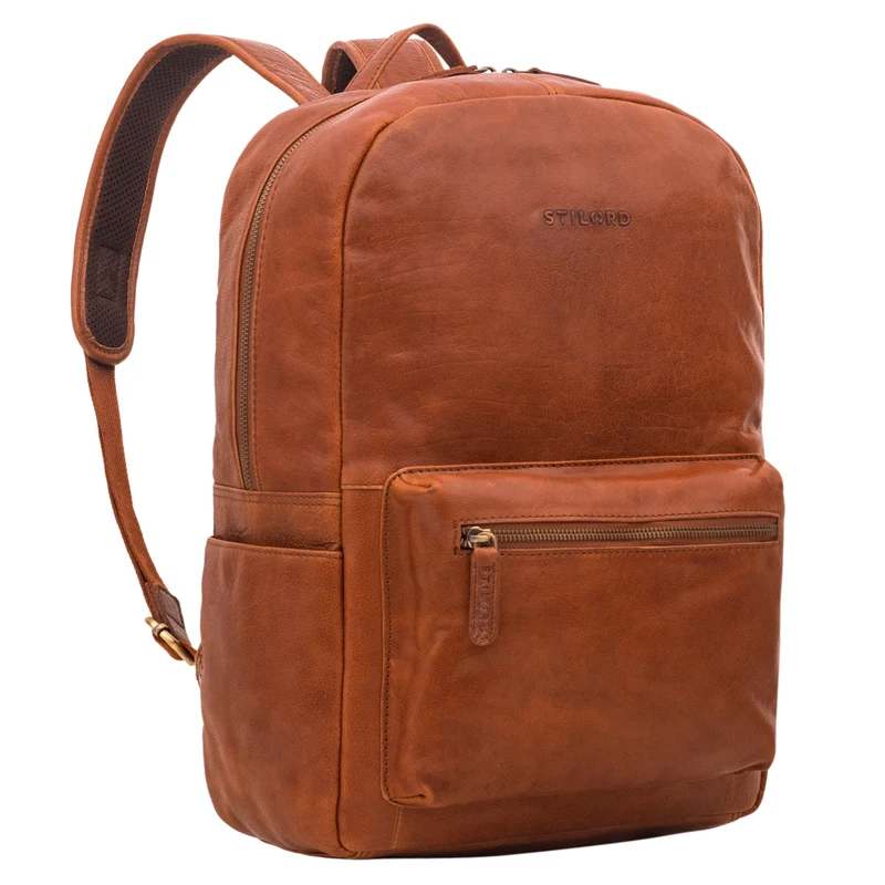 "Quincy" Lederrucksack mit Laptop-Fach 14 - 16 Zoll groß Leder Unisex